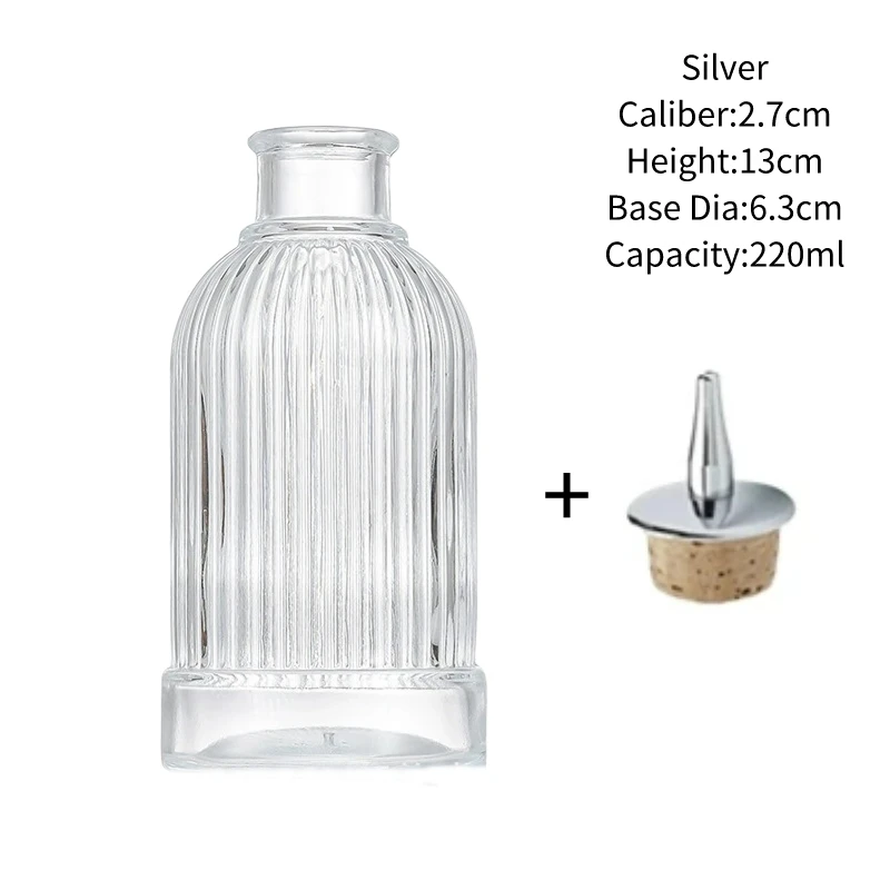 Vintage Glass Design Cocktail Bitters Bottle with Stainless Steel Dasher Top - Professional Bar Tool Accessory