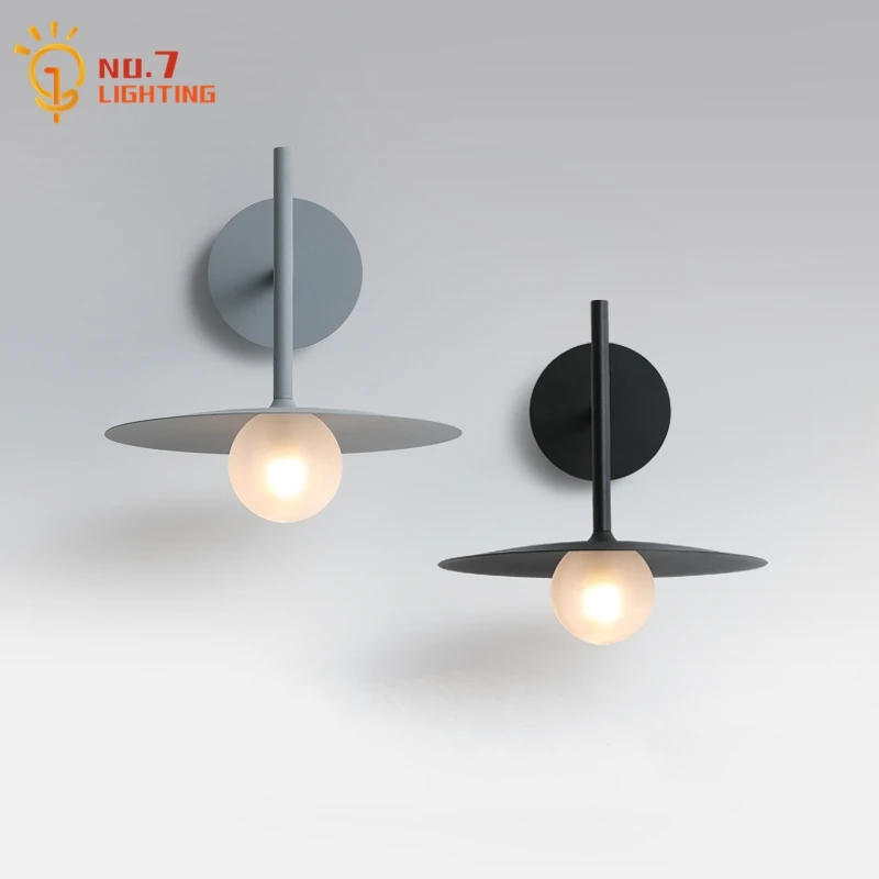 

American Industrial Modern Wall Lamp LED G9 Flying Saucer Wall Sconces Living Room Bedroom Bedside Cafe Shop Loft Staircase Bar