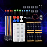 New Starter Kit 13 in 1 Mini Breadboard USB 3 Color LED Jumper Wire Button 400 Holes for Arduino R3 DIY School Education Lab - Image 5
