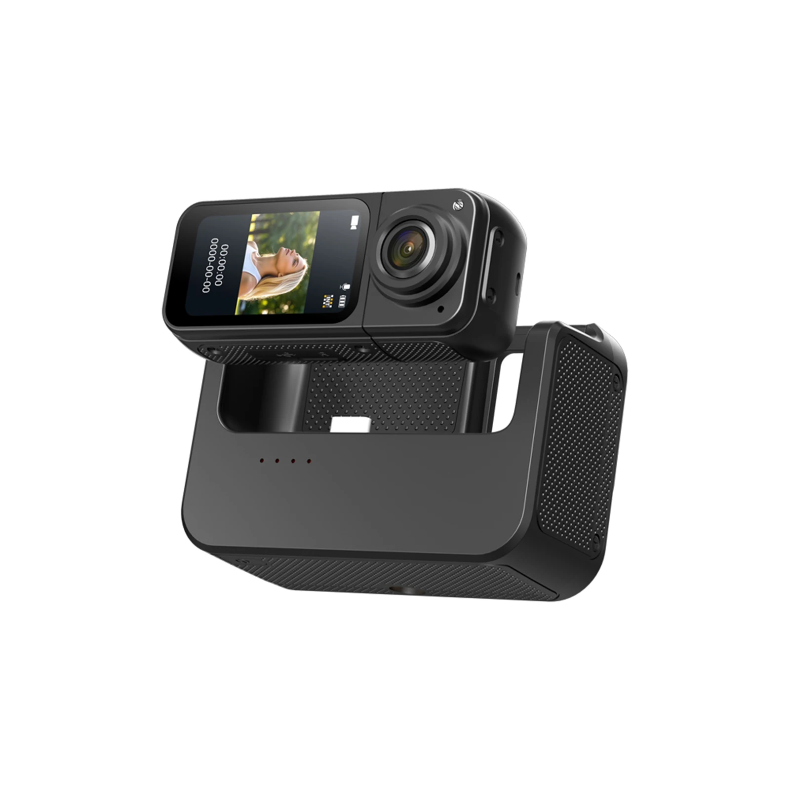 2.7K Thumb Camera Magnetic Mount Lanyard Wifi Cycling Recorder with Charging Case Camcorder Logger Long Battery Life for Outdoor