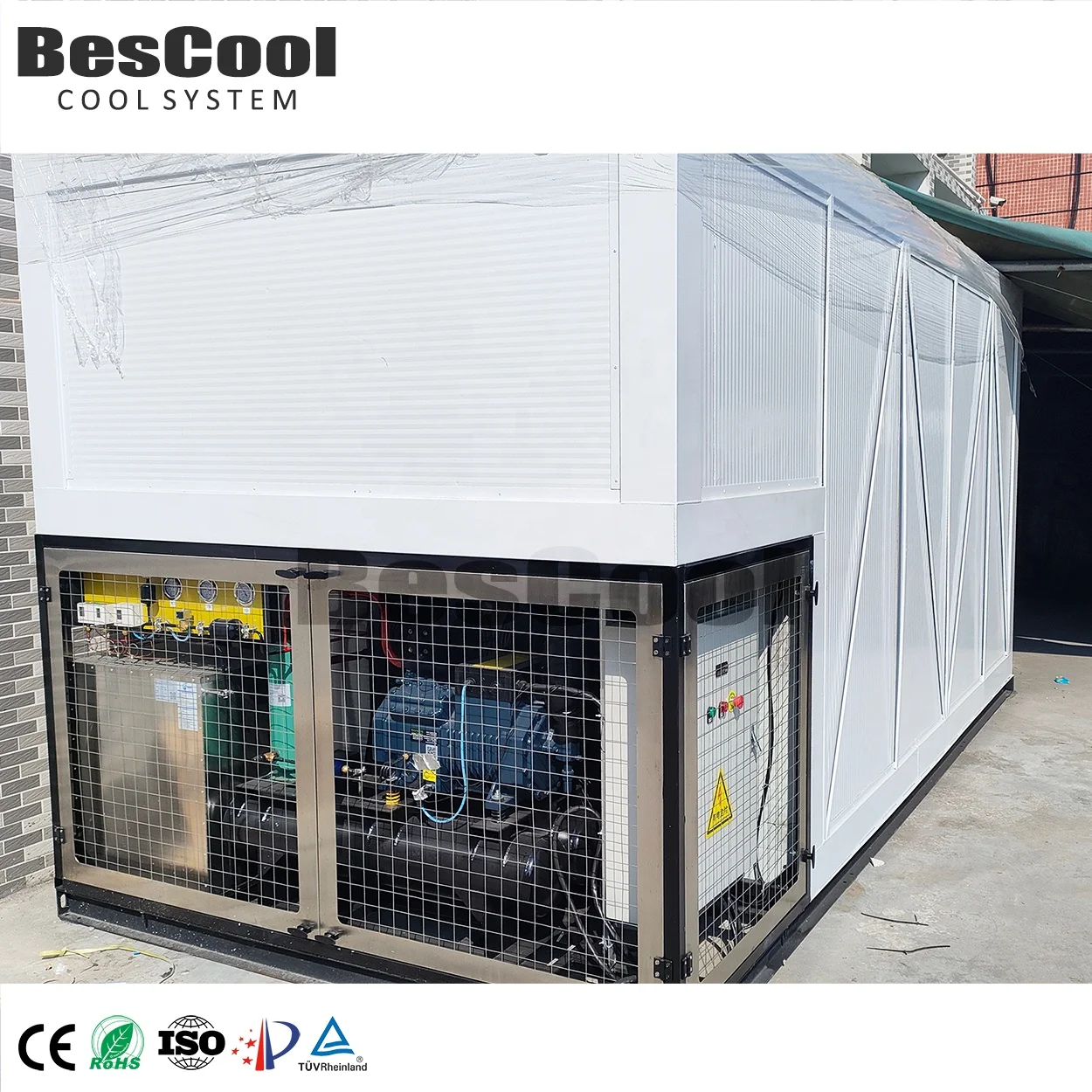 20-Foot Mobile Edible Ice Freezer Room Commercial Cold Room Equipment for Ice Block Reefer Container