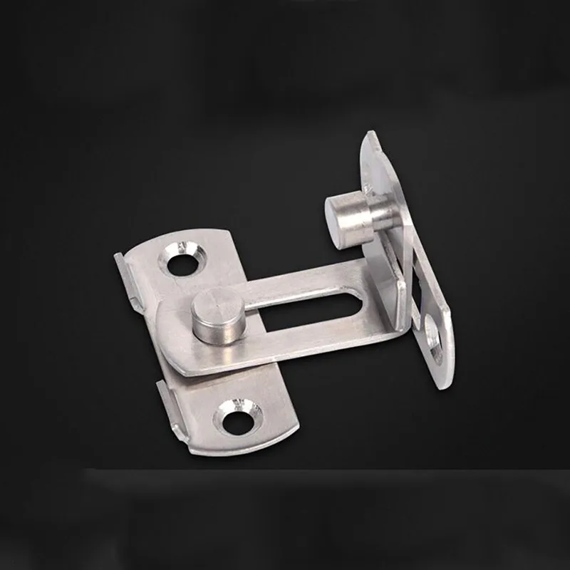 90 Degree Door Buckle Stainless Steel Lock Sliding Door Right Angle Buckle And Window Bathroom Bending Latch door latch
