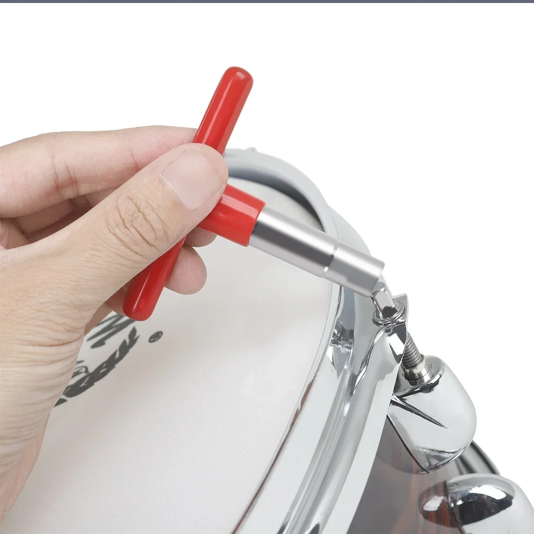Description Picture 6 of itemDrum Tuning Key Adjustment T-Wrench Zinc Alloy With Silicone Protective Sleeve Percussion Instrument Accessories Drum Parts