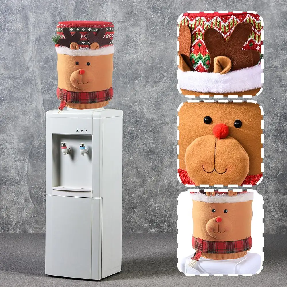 Water Dispenser Christmas Decoration Barrel Dust Cover Fabric Water Cooler Covers Furniture Cover Protector Reusable