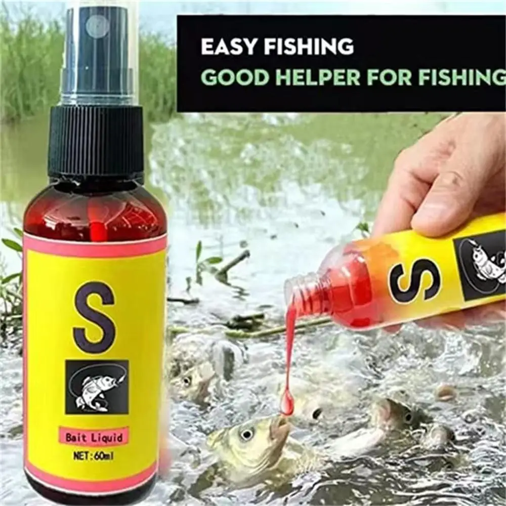 1Pc Carp Fishing Bait Liquid 60ml Attractant Smell Additive Flavor