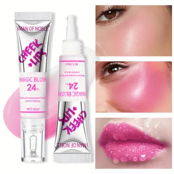 Waterproof Liquid Blush, Buildable Coverage, Natural Finish, Suitable For All Skin Tones, Long-Lasting Moisturizing Tinted Lip