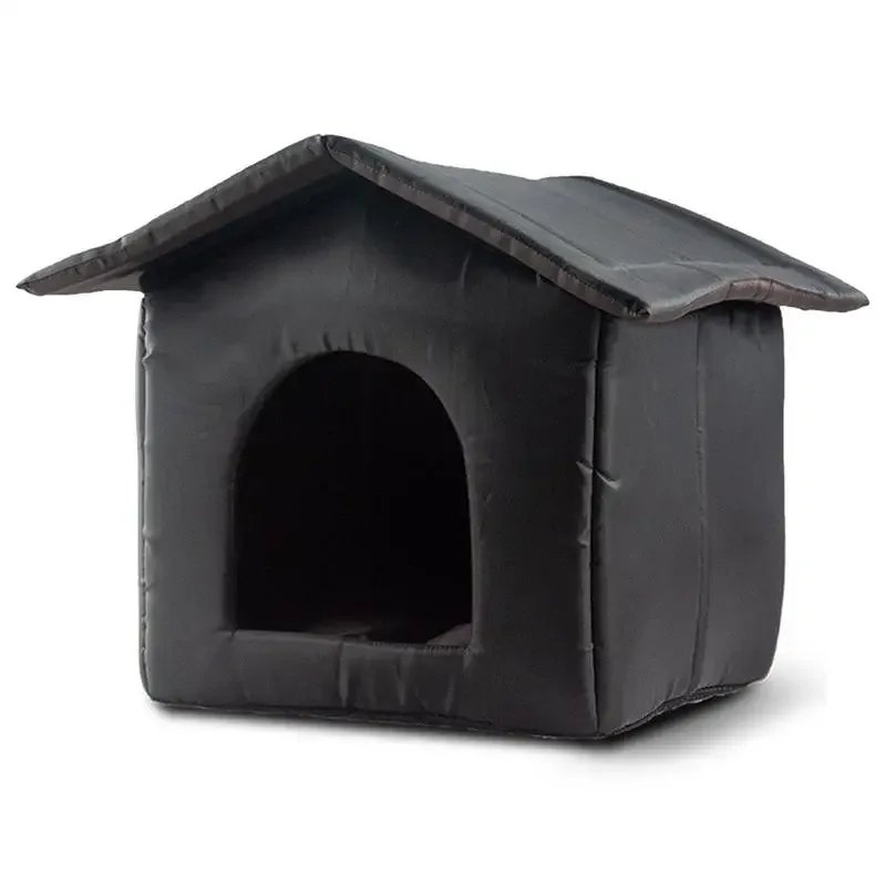 

Houses Dog Kennel Cat House Outdoor Tent With Water-Resistant Oxford Cloth Roof Stray Cats Shelter For Cute Cats Dogs