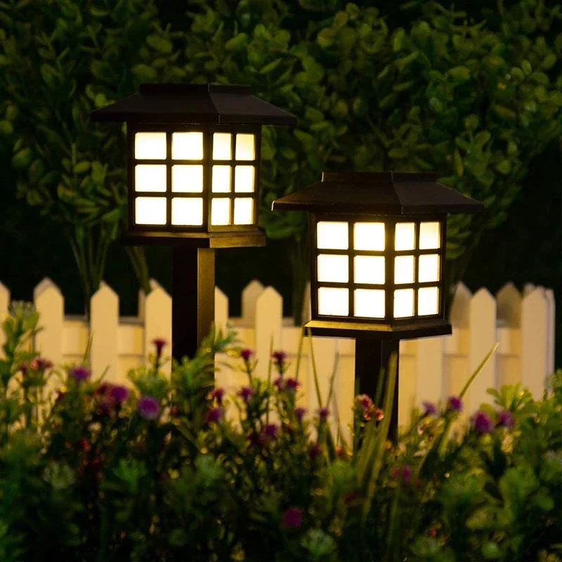 

Creative Retro Solar Lamps Outdoor LED Small House Design Waterproof IP65 Courtyard Garden Light Lighting Induction Lawn Lamps