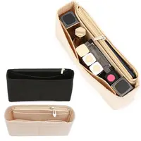 Portable Handbag Insert Bag Women's Soft Felt Insert Bag Purse Liner Travel Bag Insert Confidential Inner Bag Bag Accessories - Image 2