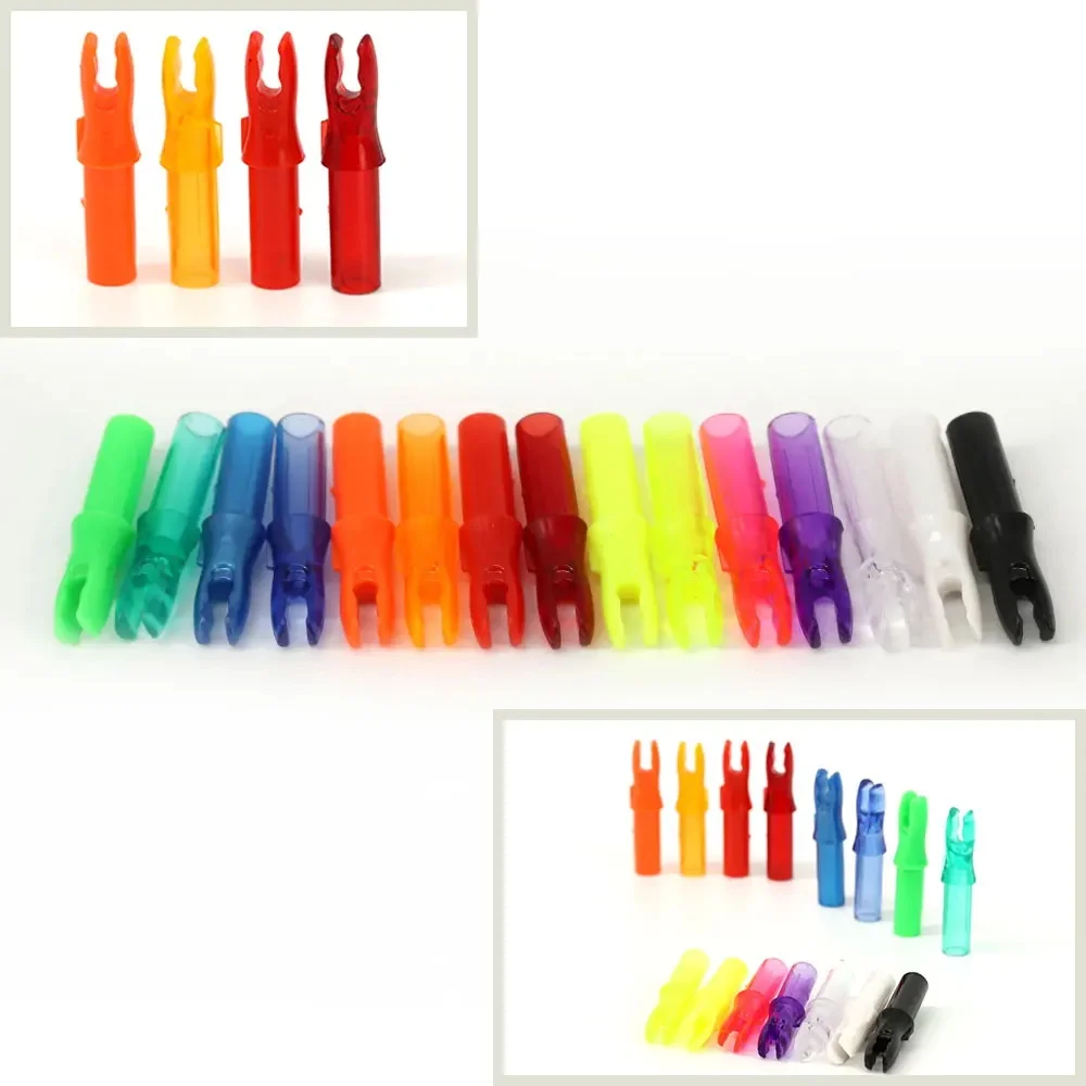 Archery arrow nocks 50pcs Archery Arrow Internal Nocks For ID 6.2mm Carbon Fiberglass Arrow Shaft DIY Archery Accessories