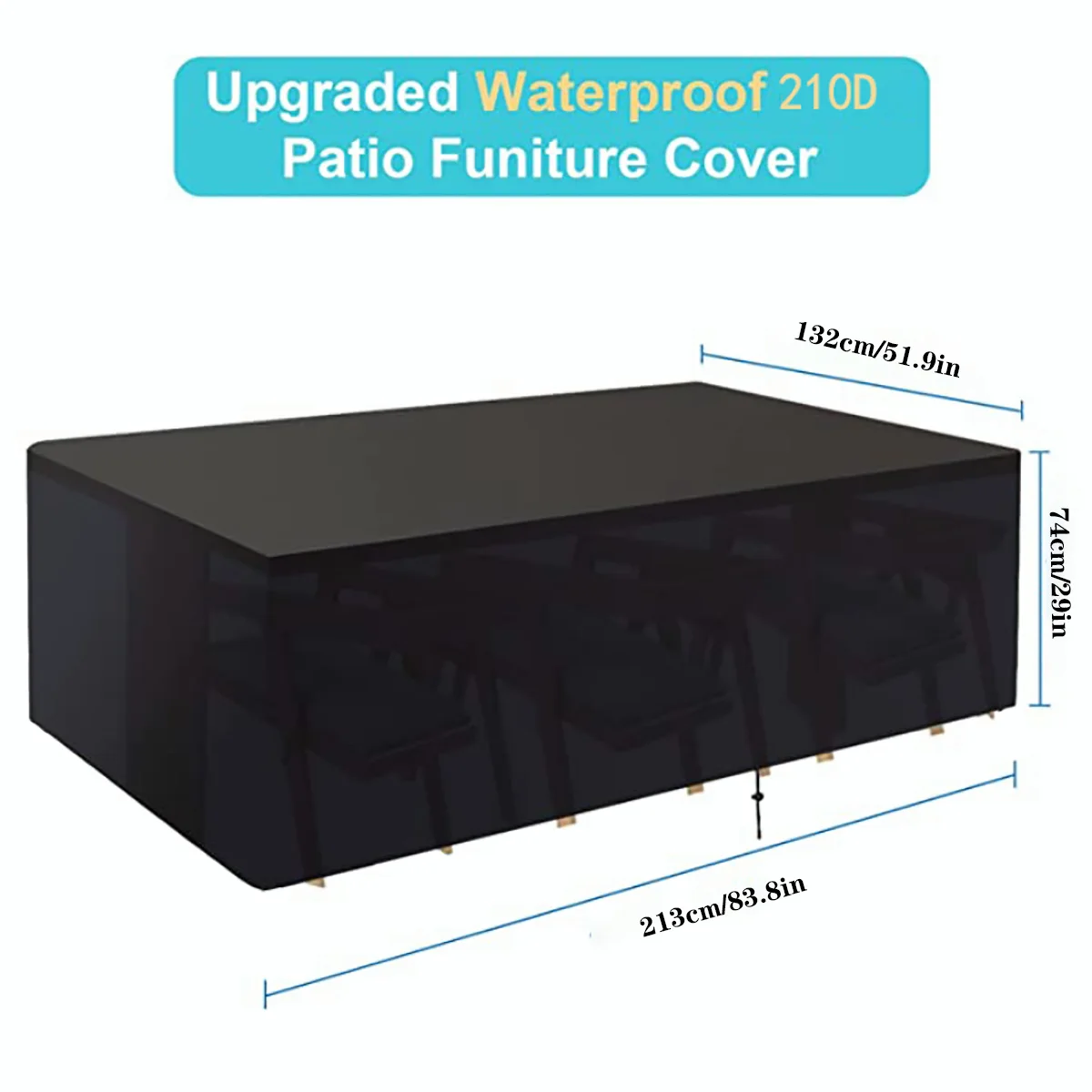 Universal Hot Tub Dust Cover Cap 1pc Waterproof UV Proof All-Weather Spa Cover Cap Protector Hotspring Snow Rain Dust Covers