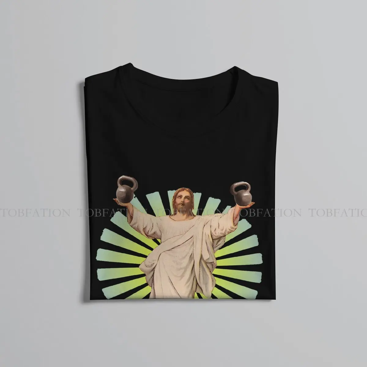 Du hebst sogar o Hals T-Shirt Jesus Crossfit lustige reine Baumwolle Basic T-Shirt Männer Kleidung neues Design großen Verkauf