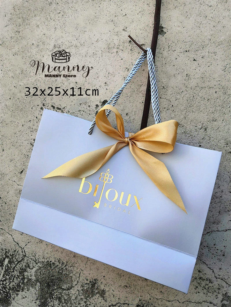 100x Paper Bag Gift Boxes Commodity Packaging Handbag Customize Logo With Frame ,Shopping Promotion Bags Wedding Gifts Wrapping 20 Sdad2c3d4f3e6473b98eb64933fc7b8deP