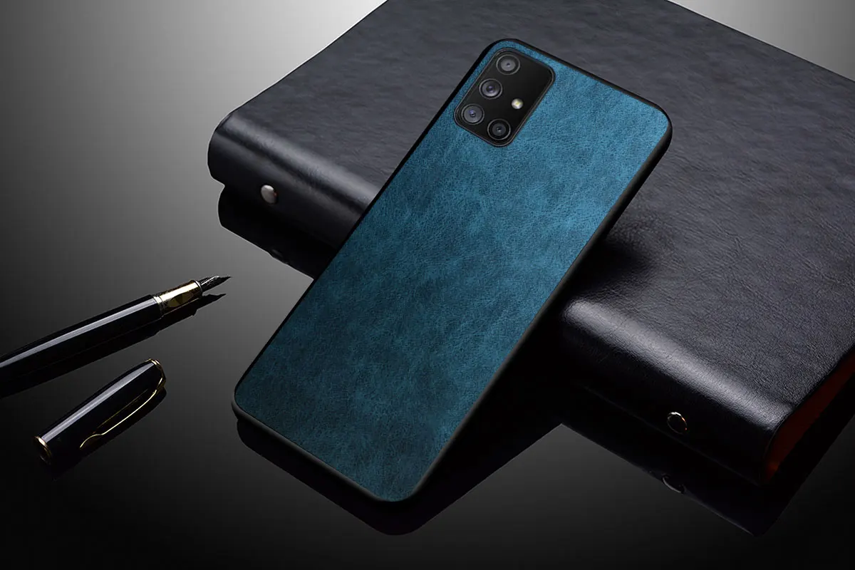 Fashion PU Leather Phone Case for Samsung Galaxy A51 A52 5G A71 A72 A50 A32 A12 M31 S8 S9 S10 Note 20 10 Plus Premium Back Cover silicone case samsung