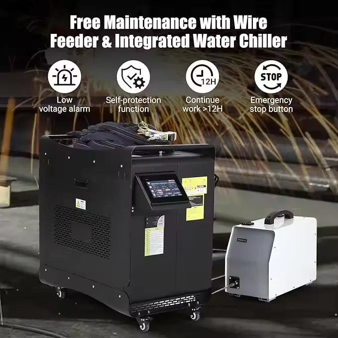5 IN 1 Multifunction fiber laser welding for pipe / air cooling laser cleaning machine / 3 kw laser welder 5