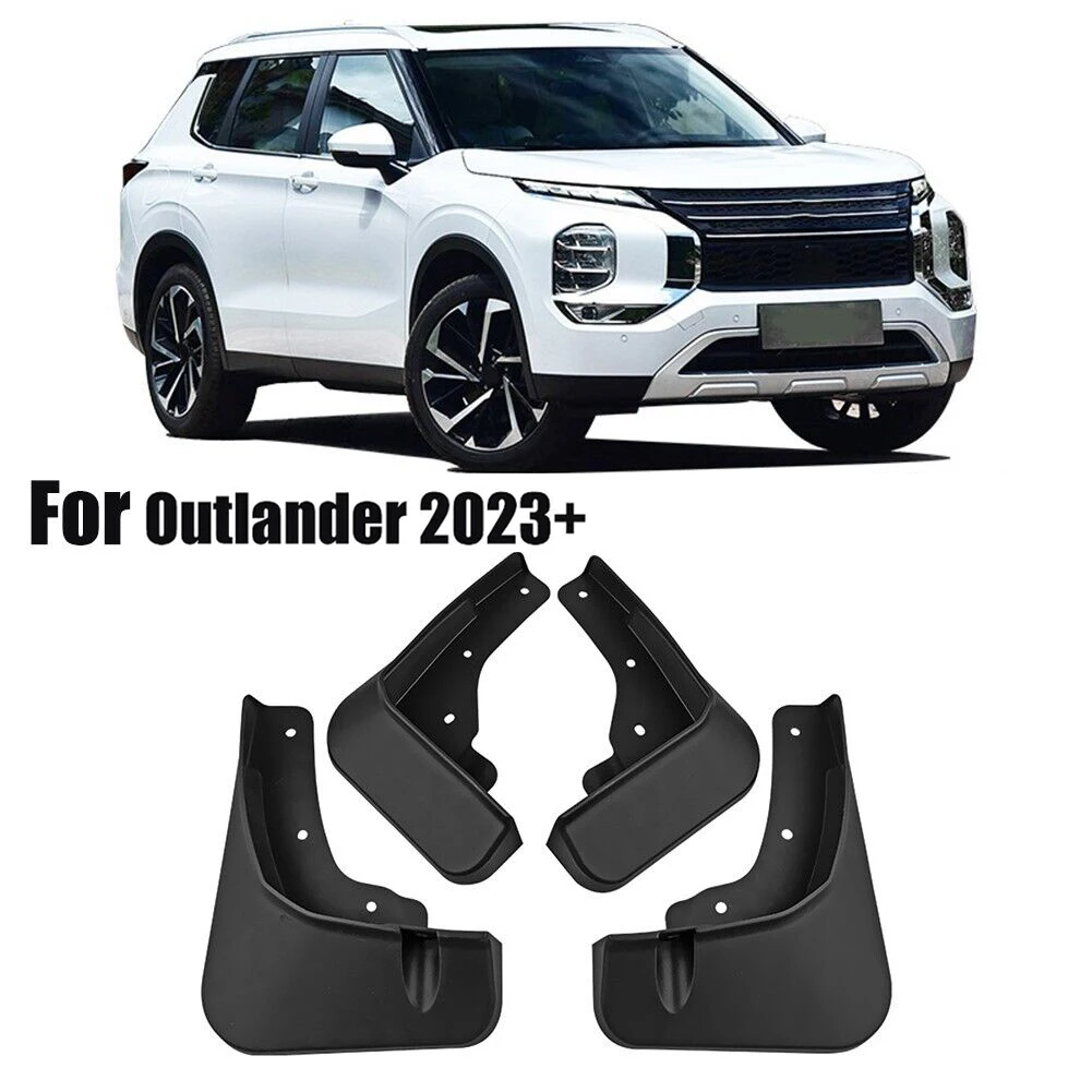 

Для Outlander 2022-2023 щитки от грязи запасные части для транспортного средства 4x ABS пластиковые аксессуары черные передние и правые