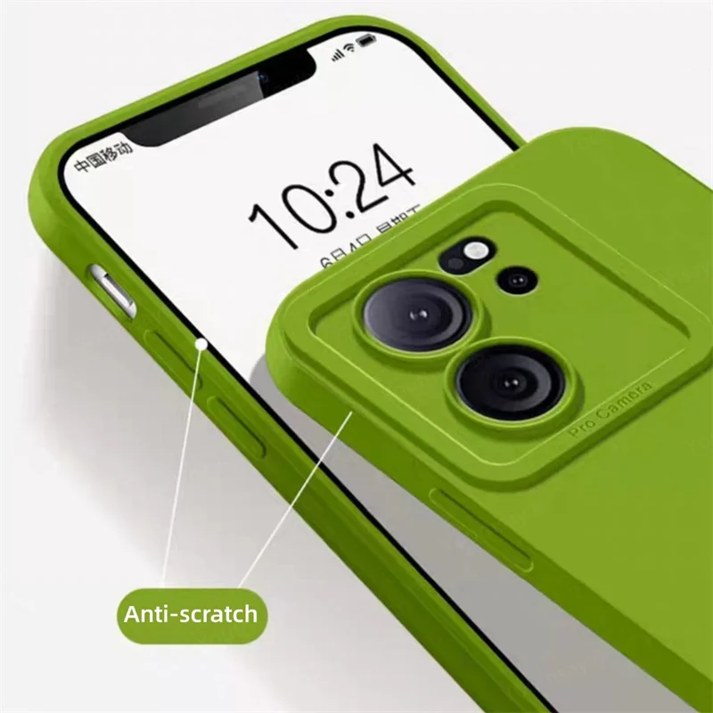 New For Xiaomi Redmi 13C Case Cover Redmi 13C Fundus Coque Camera Protector Soft Original Liquid Silicone Back Case Redmi 13C