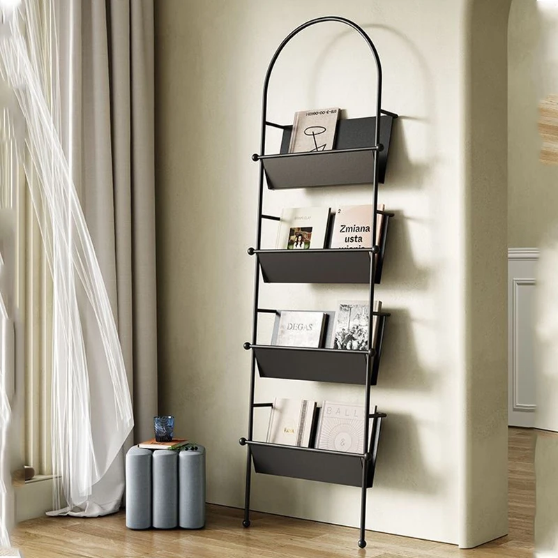 Display Archiviazione Scaffale Per Libri Lato Portaoggetti In Metallo Soggiorno Scaffale Per Libri Angolo Libreria Estanteria Mobili Soggiorno Bl56Bs