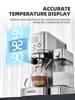 Cafelffe 3in1 Automatic Coffee machine cafeteria Cappuccino Latte Espresso maker Fully Automatic Milk Froth Stainless Steels 2