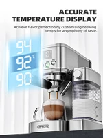 Cafelffe 3in1 Automatic Coffee machine cafeteria Cappuccino Latte Espresso maker Fully Automatic Milk Froth Stainless Steels 2