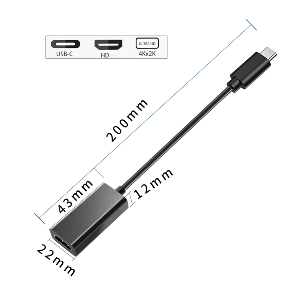 C Ÿ-HDMI ȣȯ ̺, Ʈ HD 4k USB 3.1 10Gbps HDTV ,  ڵ, ƺ ũҺϿ, Ｚ S8 S9 