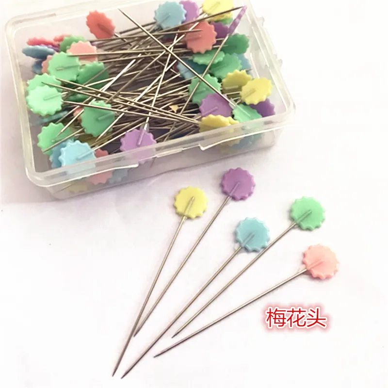 thumbnail image 2 of 100pcs Flat Head Patchwork Pins - Colorful Butterfly Head Sewing Pins For Crafting 2 of 10