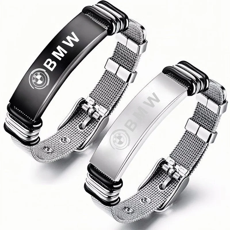 Personalisiertes, trendiges und vielseitiges verstellbares Edelstahl-Armband als Dekoration für BMW X1 X3 X5 X6 X7 3 5 6 7er Serie G20 G30 G11 F15