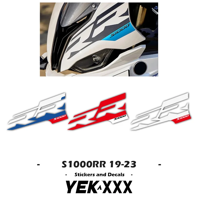 For BMW S1000RR 2019-2023 19 20 21 22 23 Fairing Shell Front Head Shell Sticker Decal Motorcycle Accessories Sticker carbon dioxide gas welding torch accessories 15ak binzel 24kd 36kd two welding torches front shell switch core