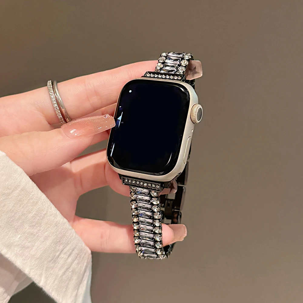 Luxury Diamond Metal Strap for Women - Elegant Watch Bracelet