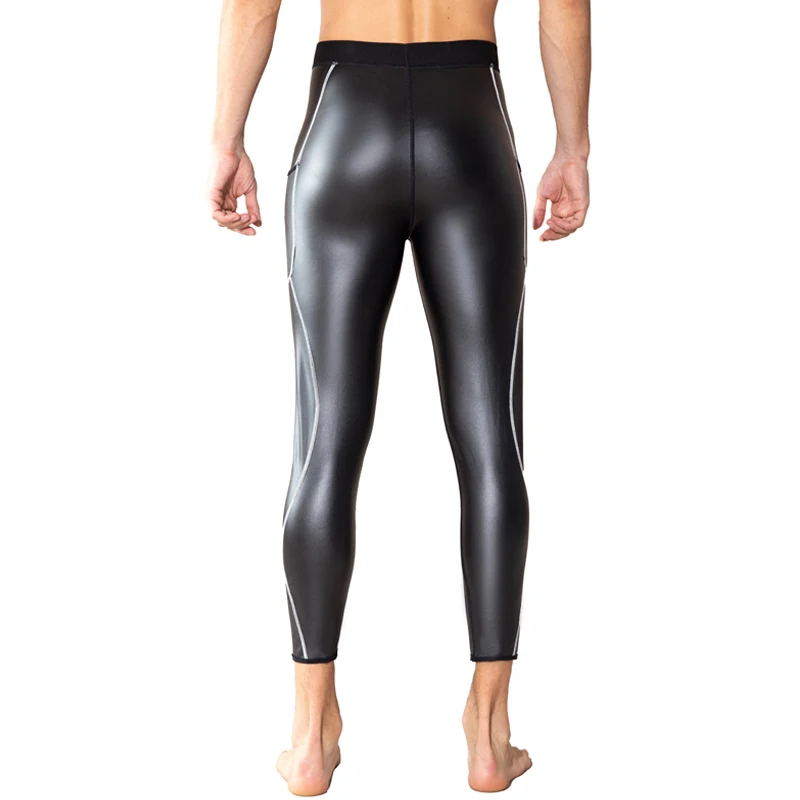 Body Shaper Waist Trainer Men Fashion Leather Jacket Pants Shirt