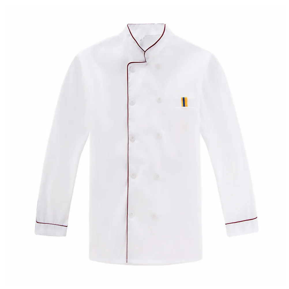 

Men's Overalls Coat Casual Loose Clothing Catering Jackets Long Sleeve Formal Wear Cotton Polyester Women's