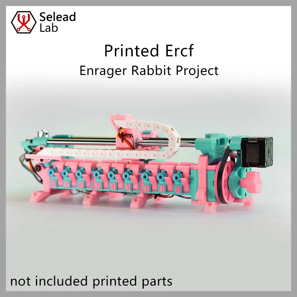 Seleadlab Enrager Rabbit Carrot Feeder with Ercf Easy Brd V1.1 Kit Multi Material MMU 3D Printer for Voron2.4 Trident