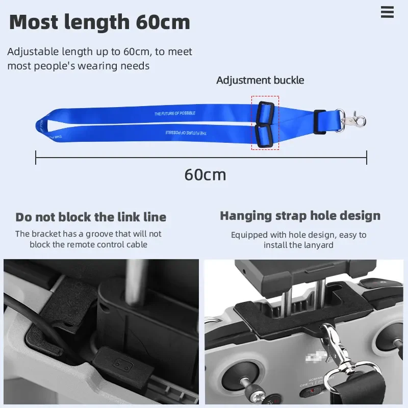 Drone Accessories Remote Controller Lanyard Strap BRDRC Lanyard Hook For DJI Mavic 3 Classic/MINI 3 PRO Mini 4K RC-N1 Remote Control Neck Strap Adjustable