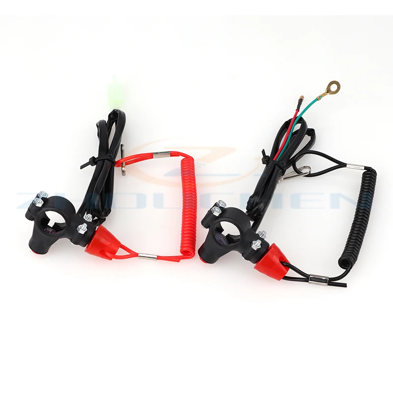 Off Tether Safety Stop Kill Switch Pulsante Per 2 Tempi Mini Moto Dirt Atv Quad 4 Ruote Minimoto Pocket Bike Parte Modificata