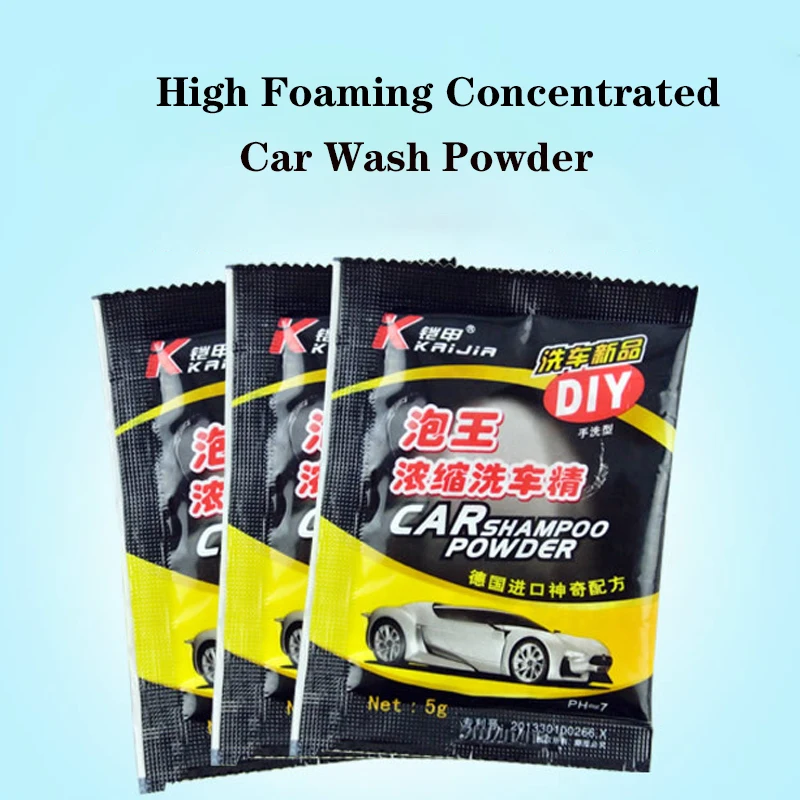Car Detailing Cleaner Car Cleaning Tool 20/40/60 Pcs Car Wash Powder Car Cleaning Shampoo Multifunctional Cleaning Tools Soap Powder Windshield Wash Accessories