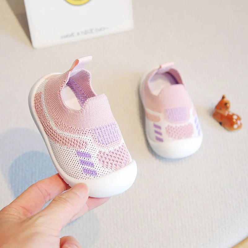 Baby Walking Shoes Soft Bottom Non-slip Baby Shoes Spring and Autumn A Stirrup 1-3 Years Old Children's Shoes and Socks - 2