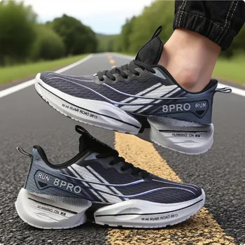 جديد ماراثون الرجال حذاء الجري الصيف خفيفة الوزن في الهواء الطلق عدم الانزلاق حذاء تدريب تنفس النسيج الرجال أحذية رياضية للتدريب على التنس 5