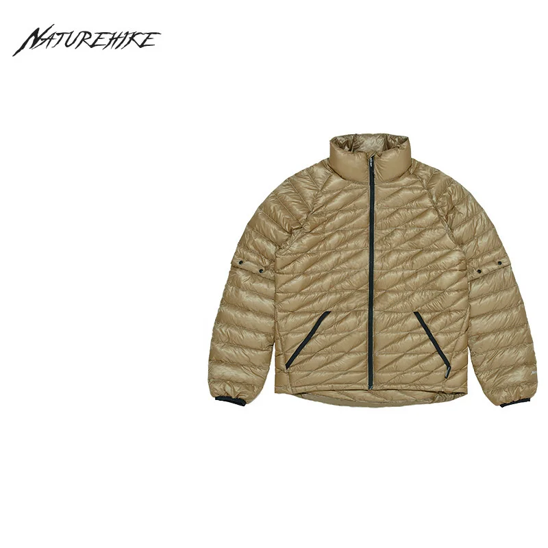 Naturehike New Detachable Down Jacket Mountaineering Hiking Warm Breathable Jacket Outdoor 1000FP White Goose Down