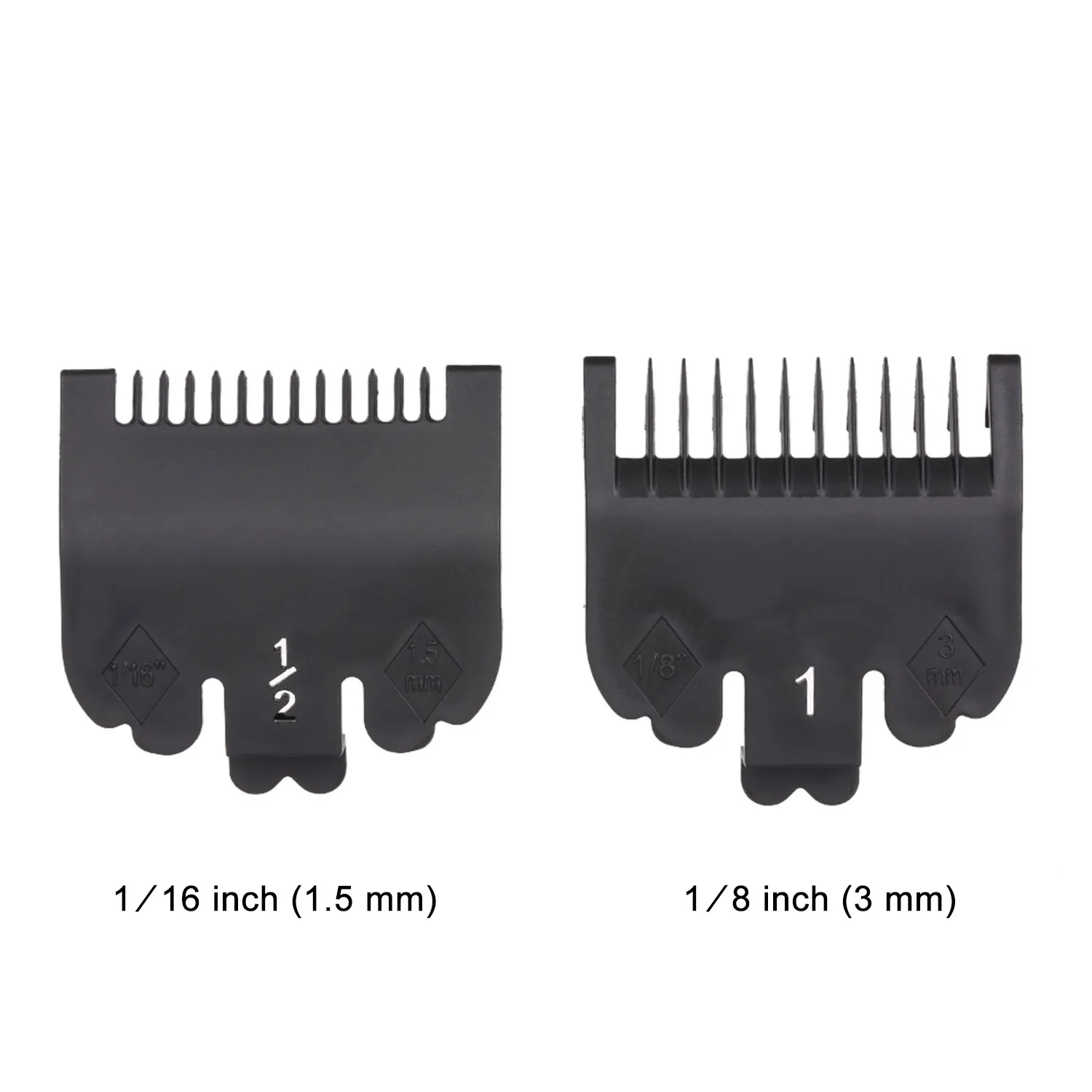 2PCS Cutting Guide Comb hair clipper Hairdressing Tool 1.5mm 3mm Set Limit Comb Set Compatible with WAHL Electric Hair Clipper