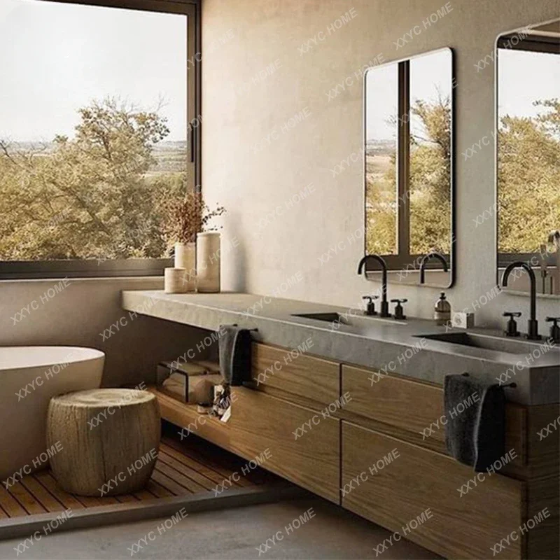 

Тарелка из камня для ванной комнаты в японском стиле