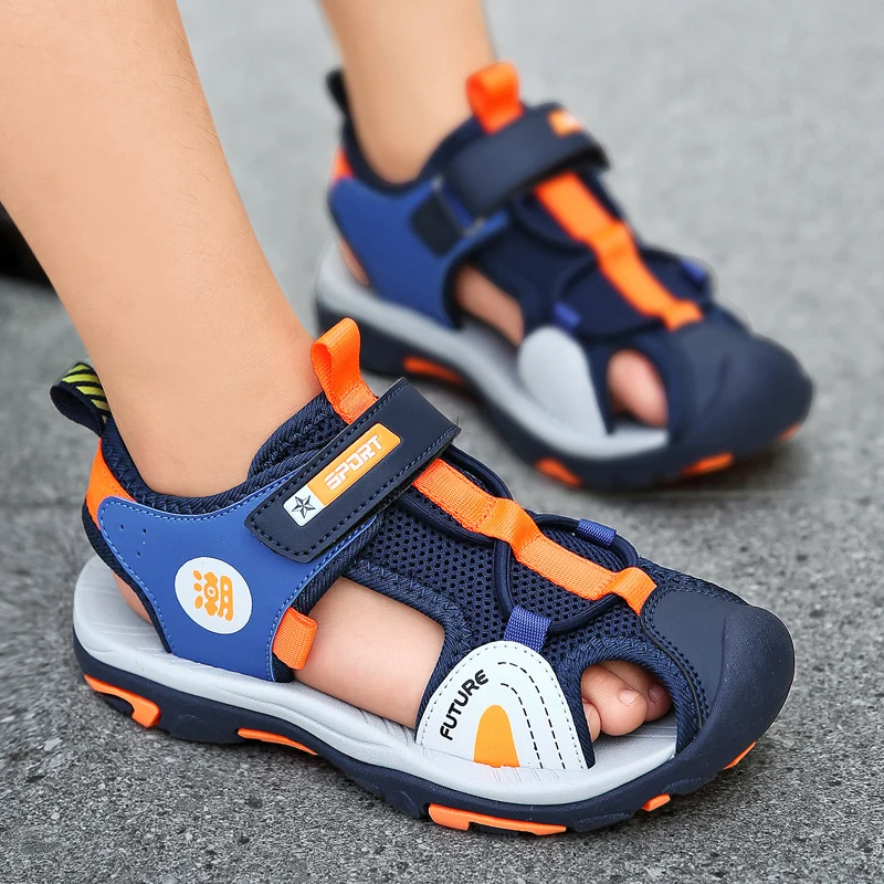 Boys Sandals Summer Children Shoes Kids Casual Sneakers Breathable Luxury Closed Toe Tennis Sports Sandals for Boy