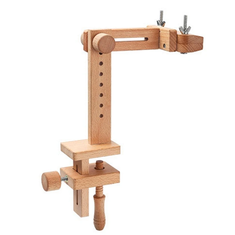 

Wooden Embroidery Hoop 360 Degree Rotation Adjustable Desktop Stand Cross Stitch Rack,Frame Crosstitch,Embroidery Holder
