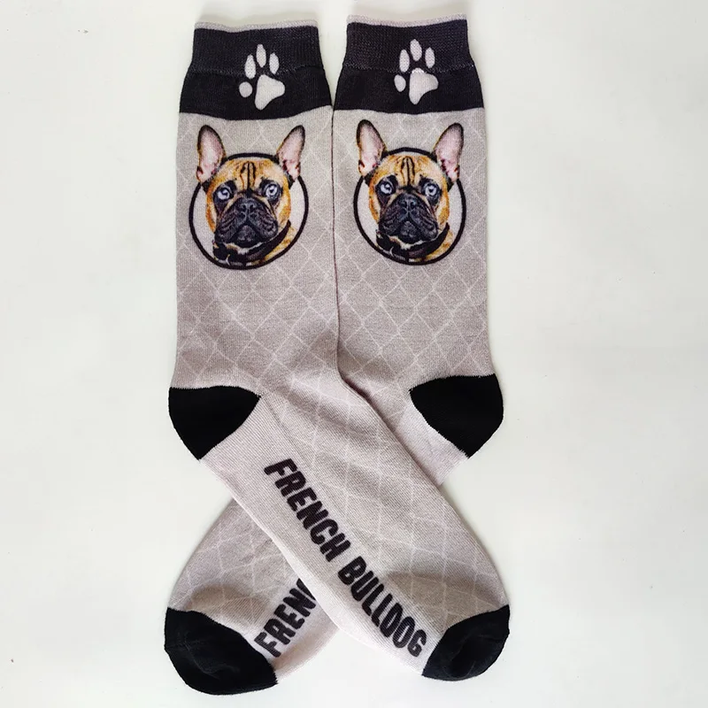 Description Picture 2 of itemNEW Funny Women Crew Socks Border Collie Schnauzer Lab Scottie Beagle Boxer Pug Bulldog Sheltie Golden Doodle Retriever