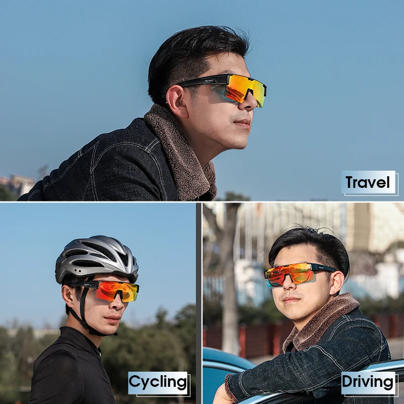WEST BIKING Photochromic UV 400 Polarized Cycling & Fishing Goggles - Stylish Sport Eyewear