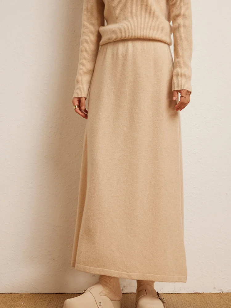 Korean Long Skirt Cashmere Detail 6