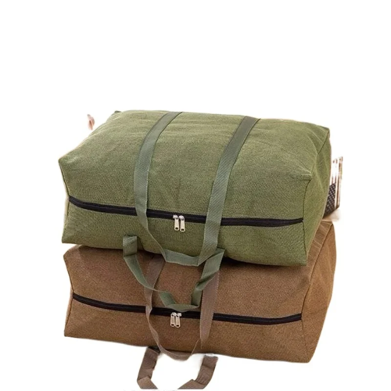 Extra Large Capacity Canva Valise Thick Linen Luggage Bag WearResistant Dustproof Moisture-Proof Moving Bag Cloth Bag Travel Bag