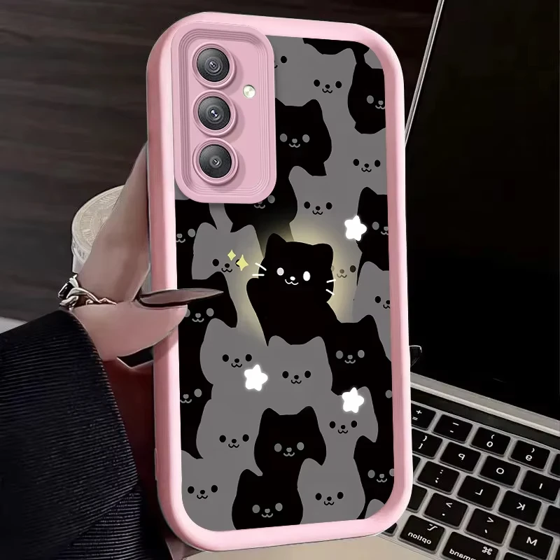 Lovely Glowing Cat Cartoon Phone Case