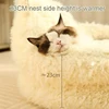 Bed Cats for Winter Warm Houses and Habitats House Accessories Kitten Cushions Beds Dog Puppy Accessory Pet Supplies Mat Goods 4