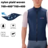 DAREVIE Cycling Vest Windproof Cycling Wind Gilet Waterproof 2 Way Zippers Cycling Windbreaker Back Zipper Pockets Men Women 2