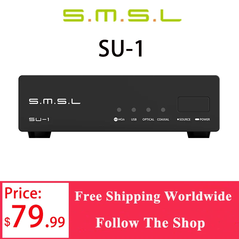 Smsl Su-1 Mqa Mqa-Cd Decoder Audio Ak4493S Xu316 768Khz/32Bit Dsd512 Hi-Res Dac